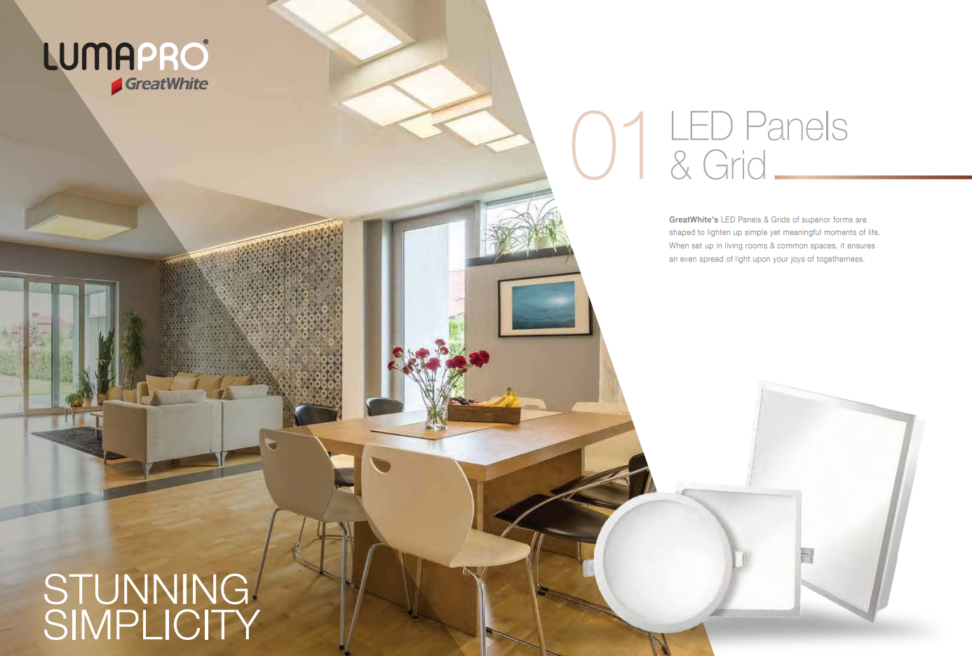 GreatWhite Lumapro LED Panel Light & Grid Light