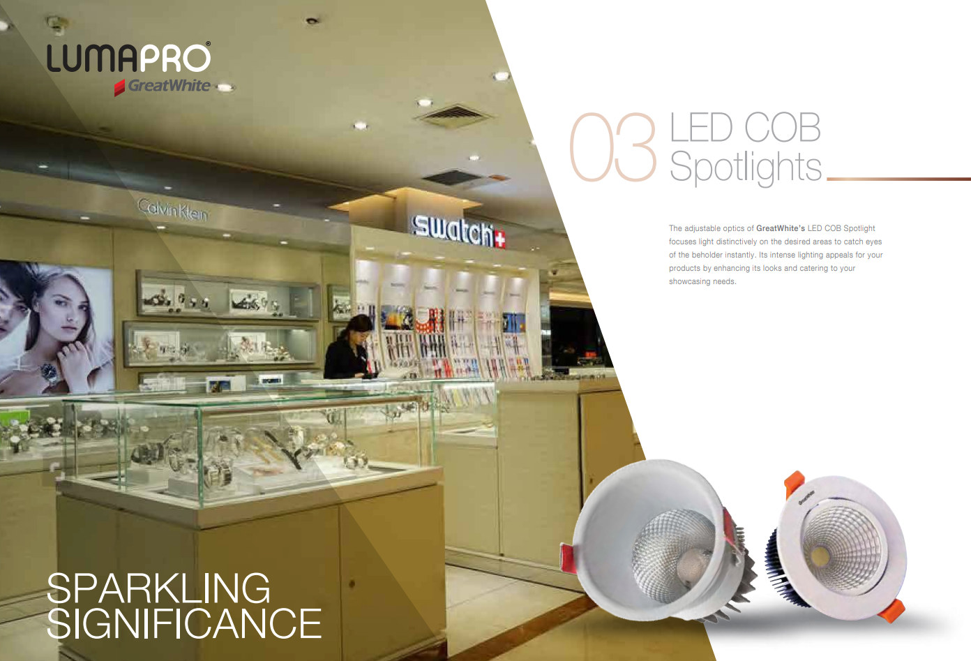 GreatWhite Lumapro LED COB Spotlight