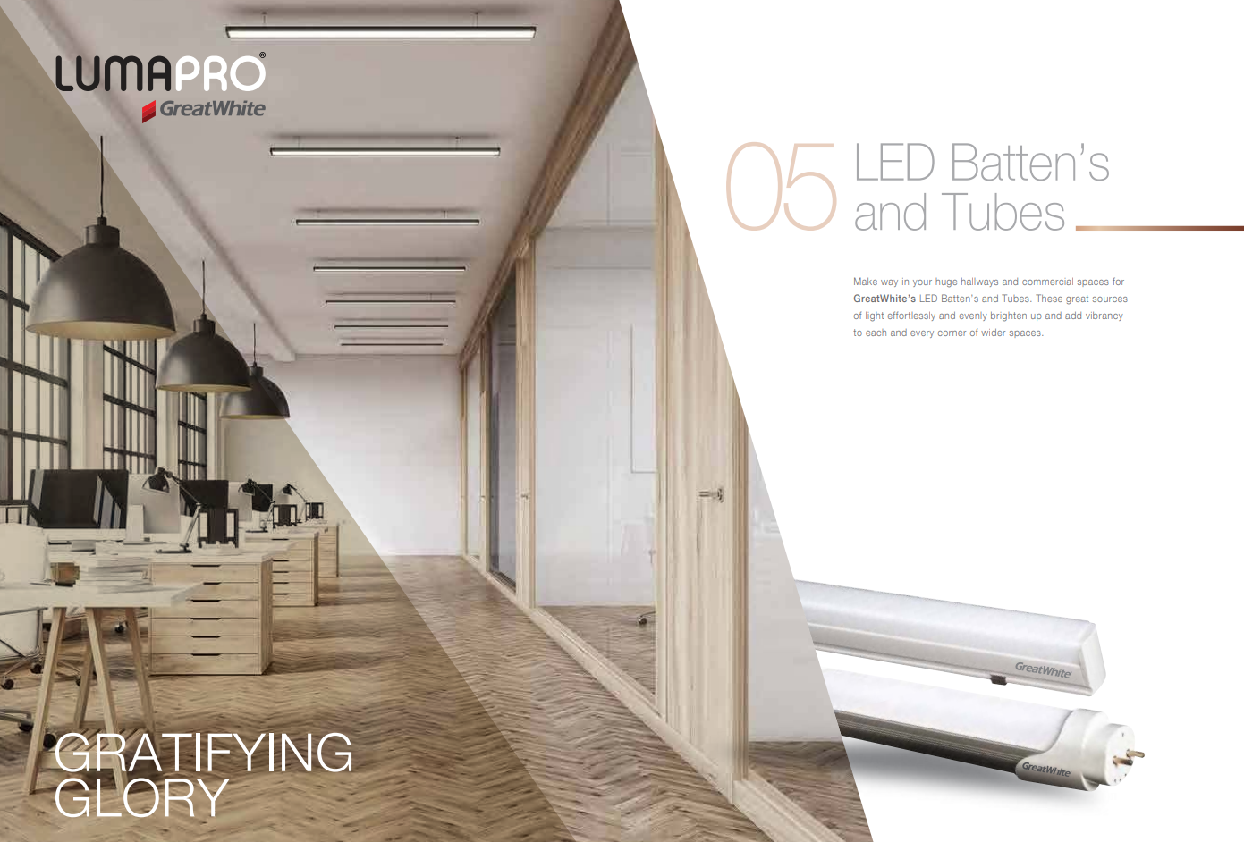 GreatWhite Lumapro LED Batten Light & LED Tube Light